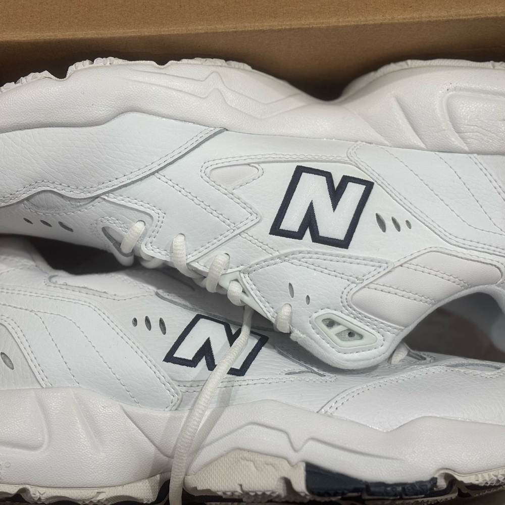 (SOLD)New Balance 608 White and Black Athletic Shoes